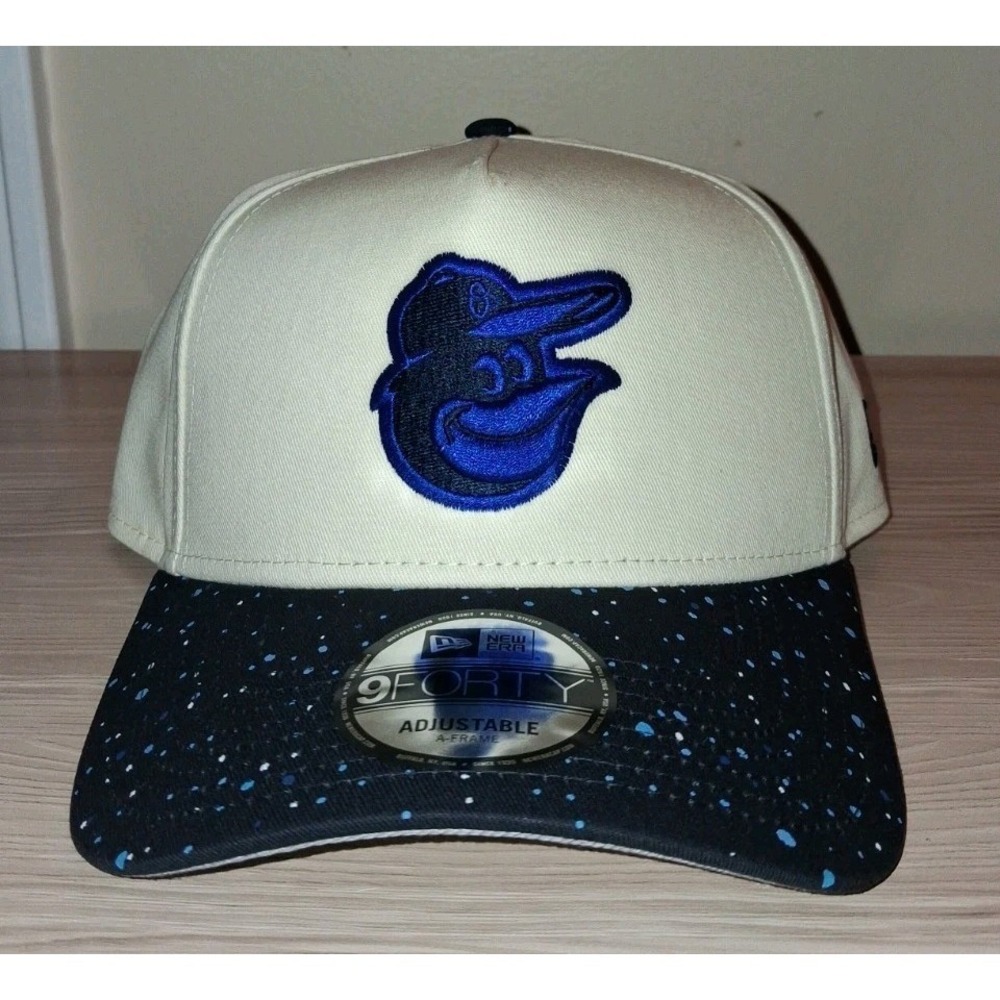 New Era Baltimore Orioles Speckle 9FORTY A-Frame SnapBack Adjustable Hat Cap